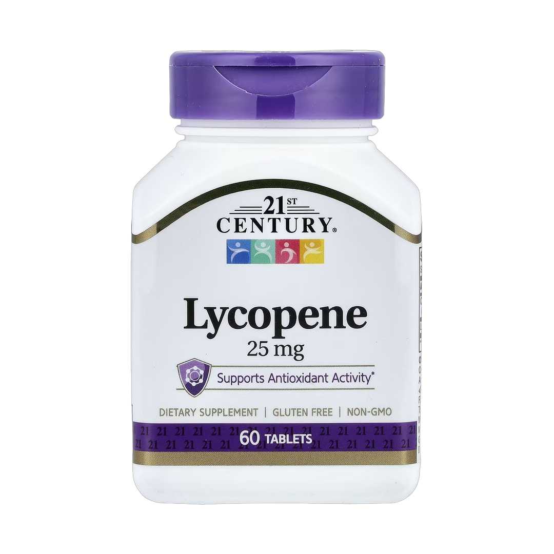 21st Century, Lycopene, 25 mg, 60 Tablets front packaging view
