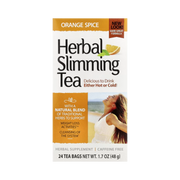 21st Century, Herbal Slimming Tea, Orange Spice, Caffeine Free, 24 Tea Bags, 1.7 oz, 48 g front packaging view