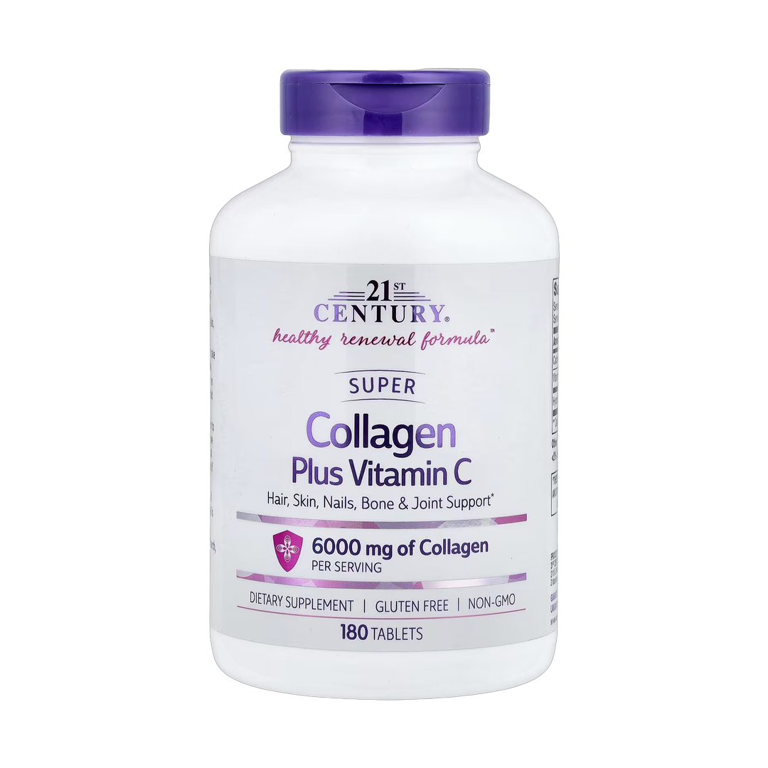 21st Century, Super Collagen Plus Vitamin C, 180 Tablets front packaging view