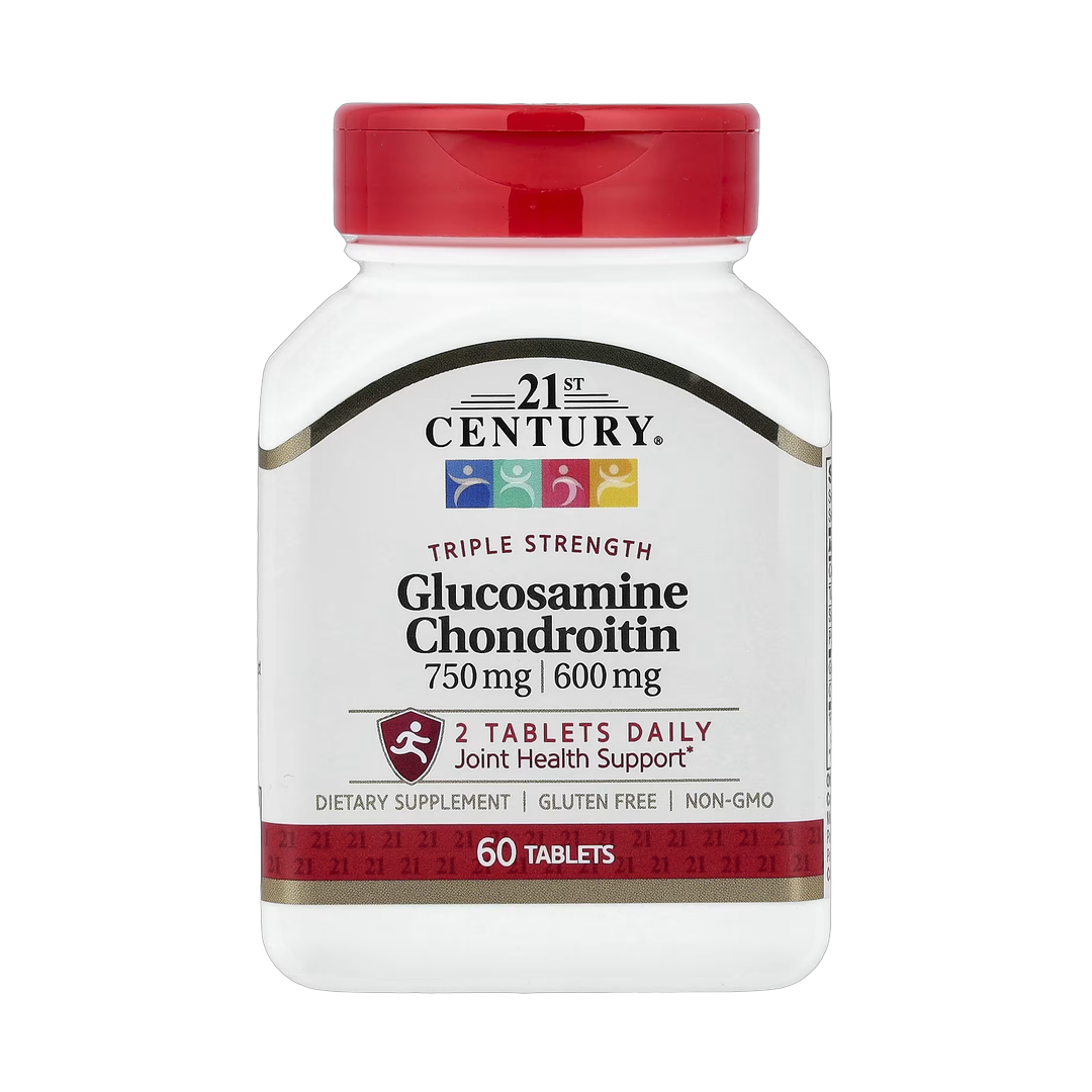 21st Century, Glucosamine/Chondroitin, 60 Tablets front packaging view