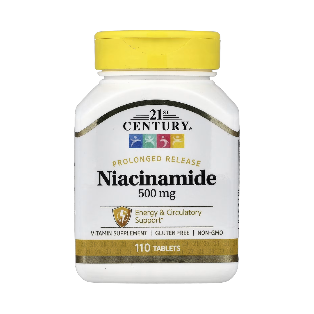 21st Century, Niacinamide, Prolonged Release , 110 Tablets front packaging view
