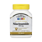 21st Century, Niacinamide, Prolonged Release , 110 Tablets front packaging view