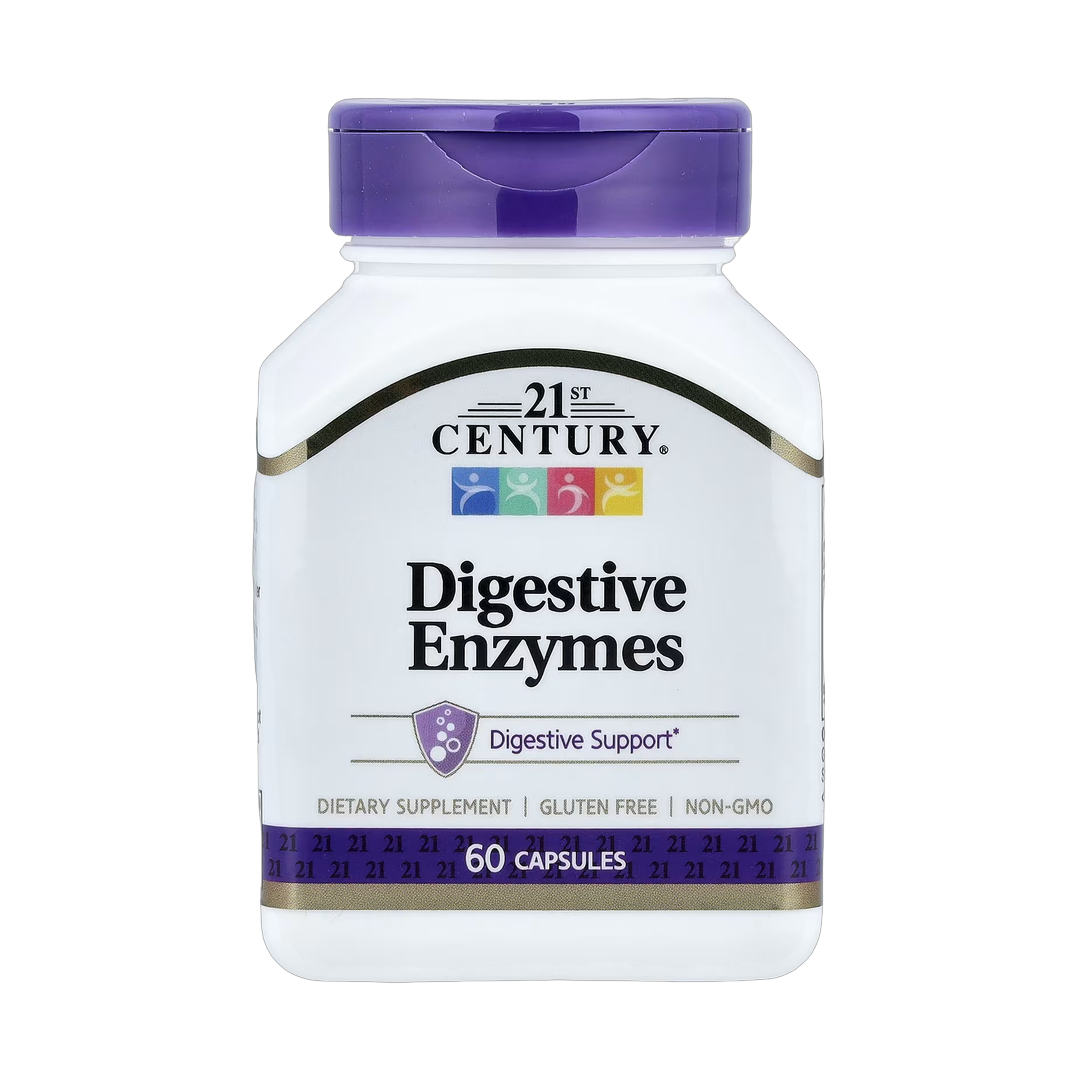 21st Century, Digestive Enzymes, 60 Capsules front packaging view