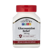21st Century, Glucosamine Relief, 500 mg, 60 Easy To Swallow Capsules front packaging view