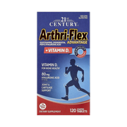 21st Century, Arthri-Flex Advantage + Vitamin D3, 120 Coated Tablets front packaging view