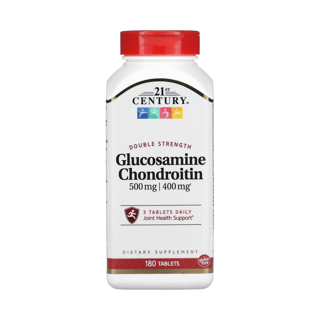 21st Century, Glucosamine Chondroitin, 180 Tablets front packaging view