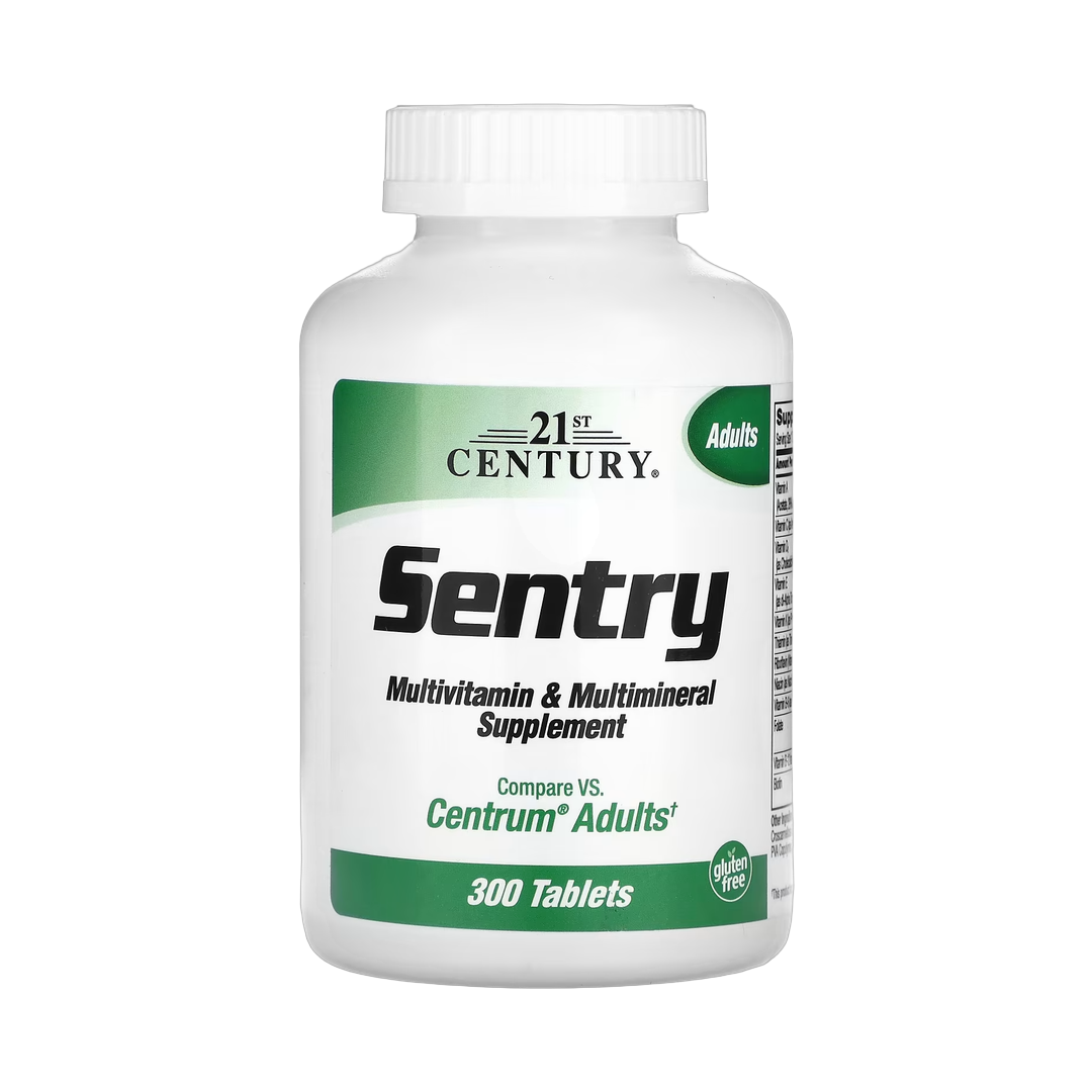 21st Century, Sentry, Adults Multivitamin & Multimineral Supplement, 300 Tablets front packaging view