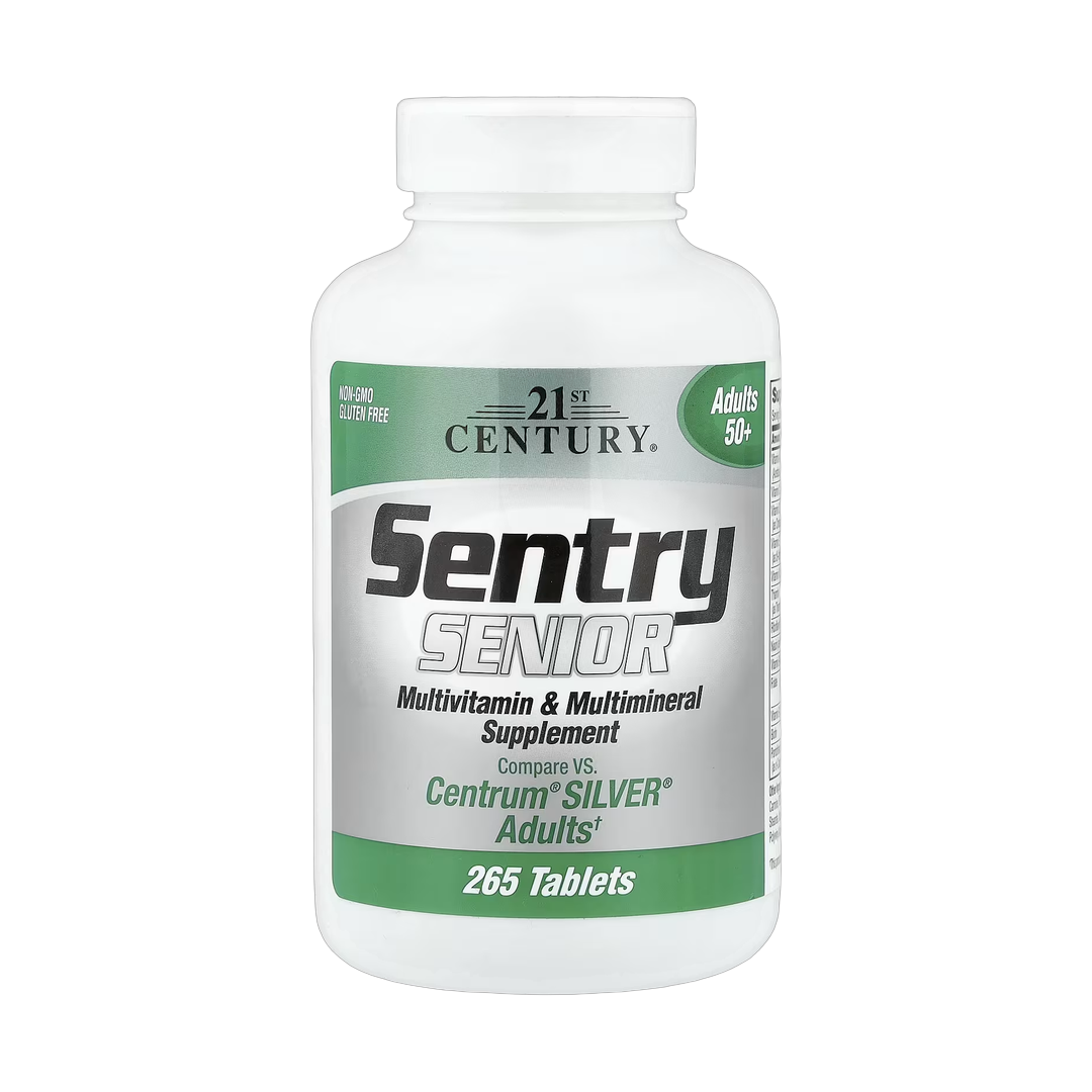 21st Century, Sentry Senior, Multivitamin & Multimineral Supplement, Adults 50+, 265 Tablets front packaging view