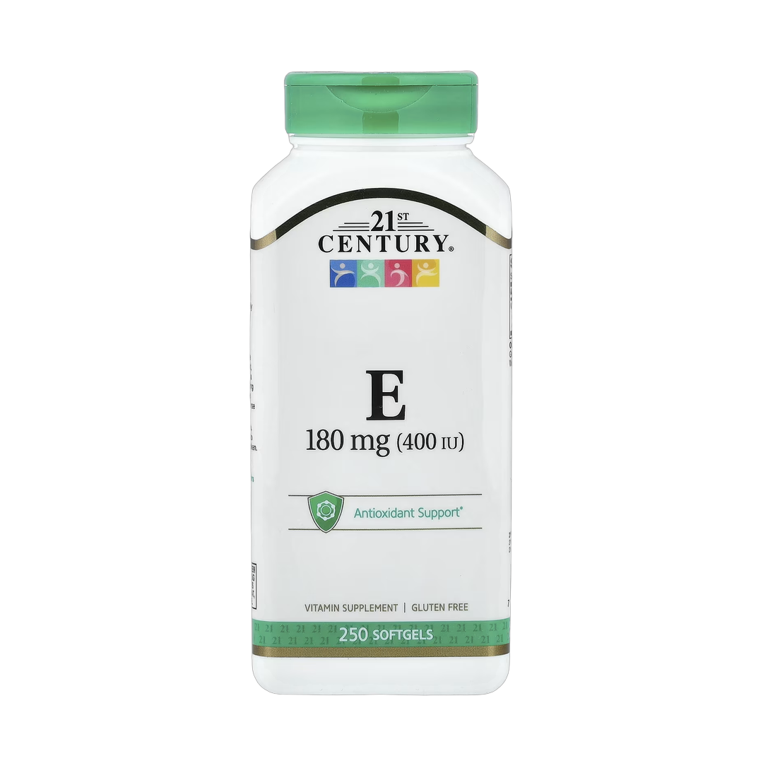 21st Century, Vitamin E, 180 mg (400 IU), 250 Softgels front packaging view