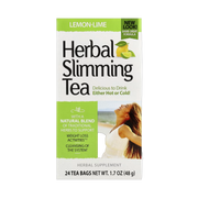 21st Century, Herbal Slimming Tea, Lemon-Lime, Caffeine Free, 24 Tea Bags, 1.7 oz (48 g) front packaging view