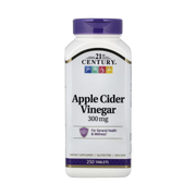 21st Century, Apple Cider Vinegar, 300 mg, 250 Tablets front packaging view