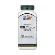 21st Century, Milk Thistle Extract, Standardized , 200 Vegetarian Capsules front packaging view