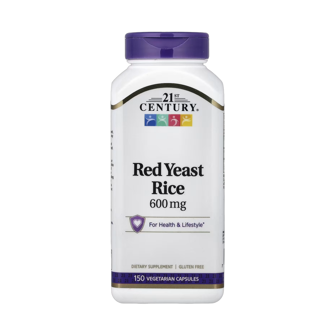 21st Century, Red Yeast Rice, 600 mg, 150 Vegetarian Capsules front packaging view