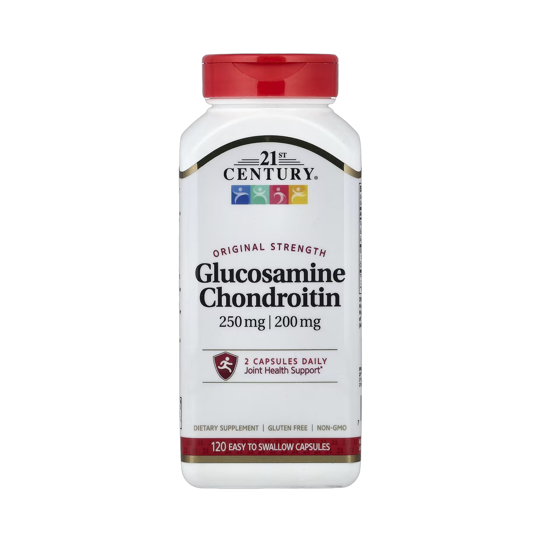 21st Century, Glucosamine Chondroitin, 250 mg/200 mg, 120 Easy To Swallow Capsules front packaging view