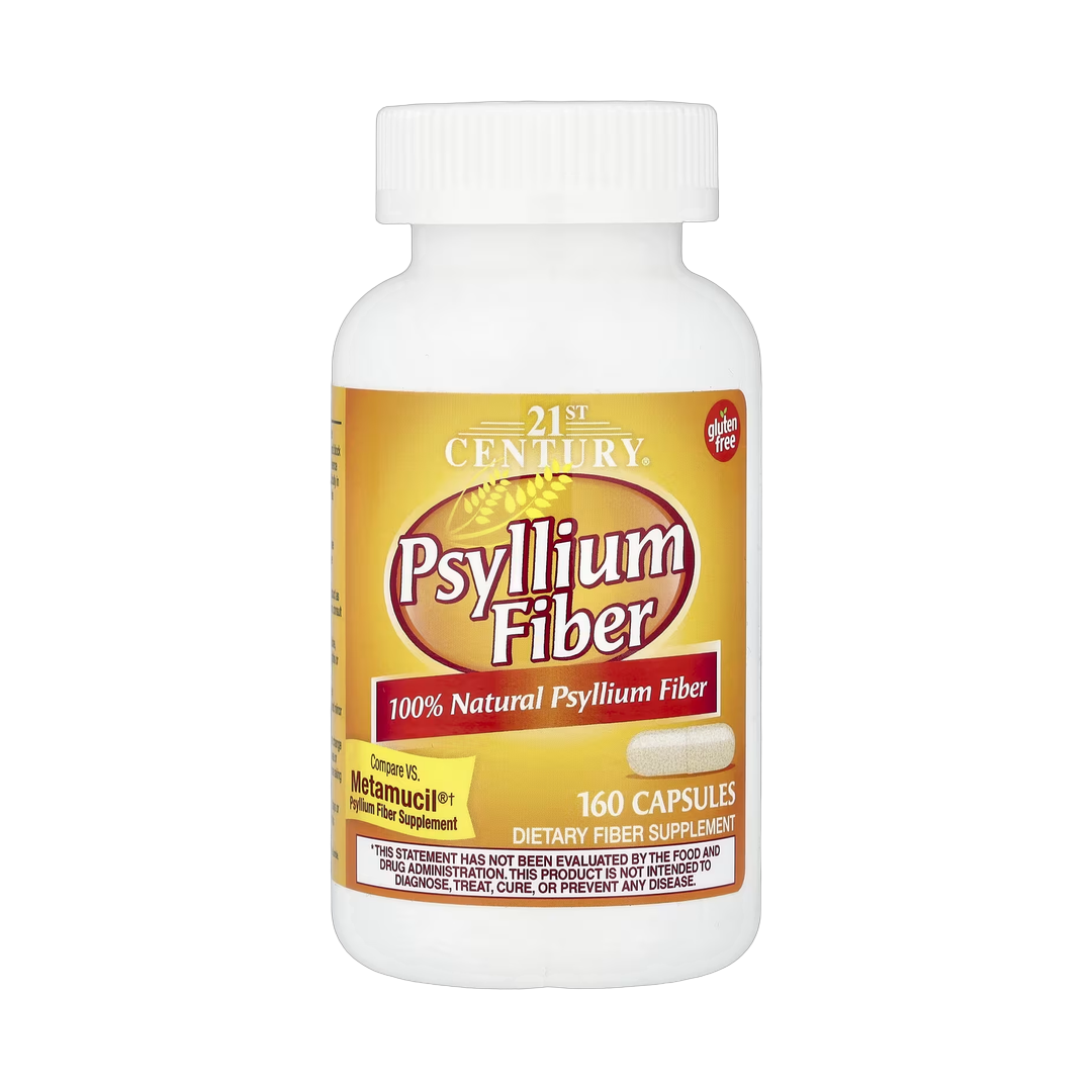 21st Century, Psyllium Fiber, 160 Capsules front packaging view