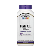 21st Century, Fish Oil, 1,200 mg, 90 Softgels front packaging view