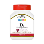 21st Century Vitamin D, 1000iu, 110 Tablets