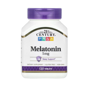 21st Century, Melatonin, 5 mg, 120 Tablets front packaging view