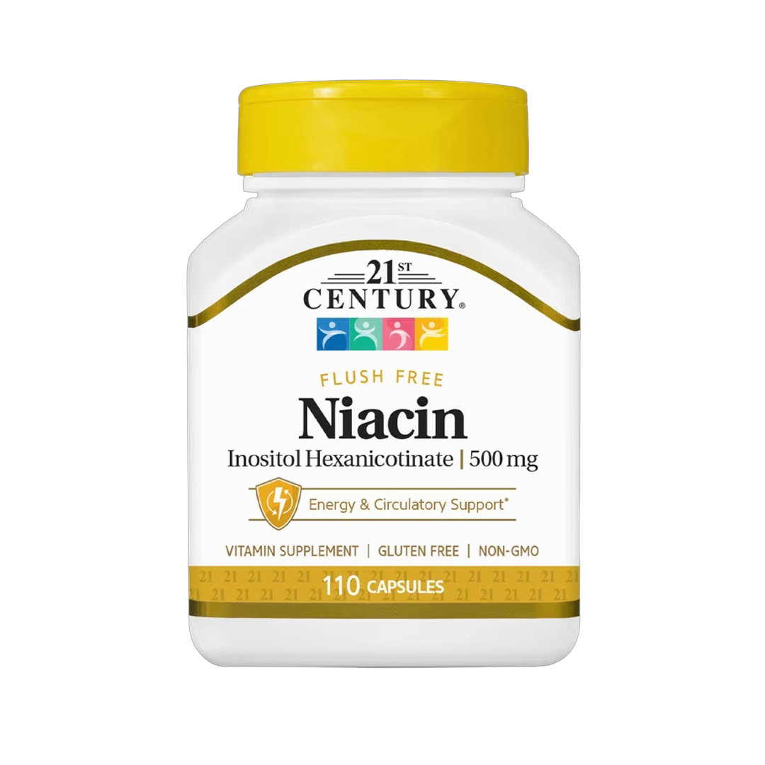 21st Century, Niacin, Inositol Hexanicotinate, 500 Mg, Capsules front packaging view