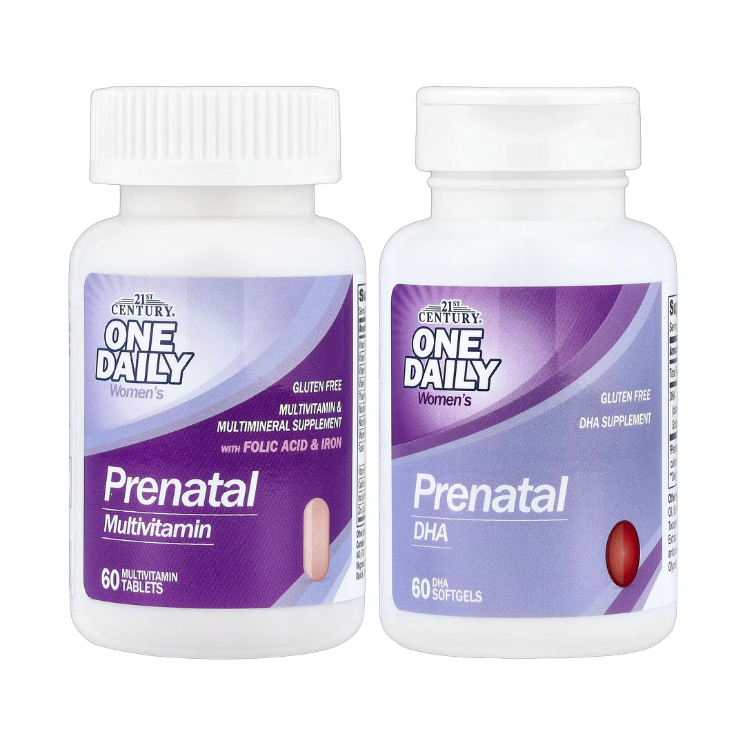 21st Century, Prenatal Multivitamin Plus DHA, 2 Bottles, 60 Tablets / 60 Softgels lifestyle image