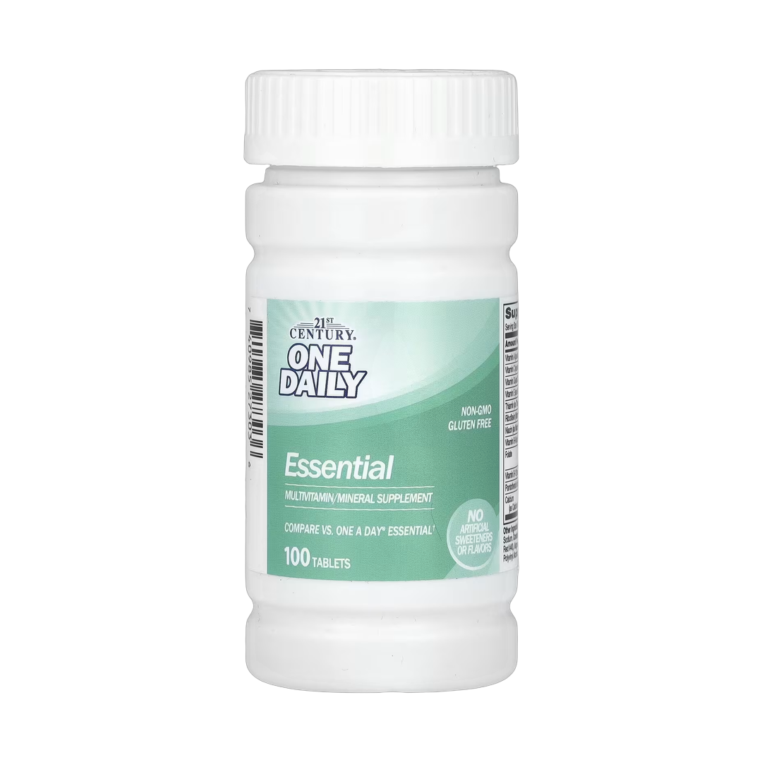 21st Century, One Daily, Essential, 100 Tablets front packaging view