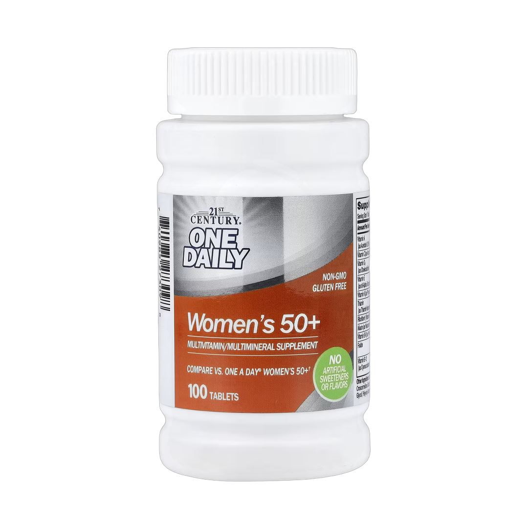 21st Century, One Daily, Women's 50+, 100 Tablets front packaging view