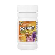 21st Century, Zoo Friends with Extra C, Natural Orange, 60 Chewable Tablets front packaging view