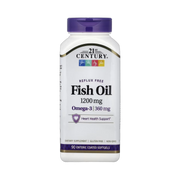 21st Century, Fish Oil, 1,200 mg, 90 Enteric Coated Softgels front packaging view