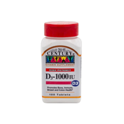 21st Century, D3, 25 mcg (1000 IU), 110 Tablets front packaging view