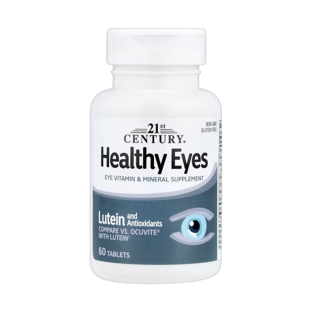 21st Century, Healthy Eyes, Lutein and Antioxidants, 60 Tablets front packaging view