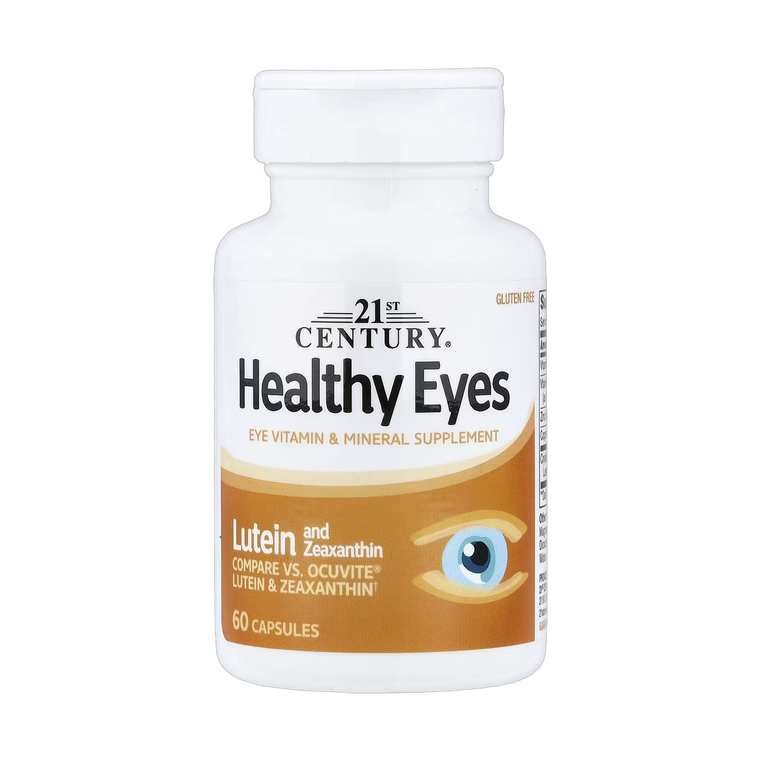 21st Century, Healthy Eyes, Lutein and Zeaxanthin, 60 Capsules front packaging view