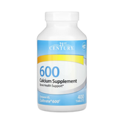 21st Century, Calcium Supplement 600, 400 Tablets front packaging view