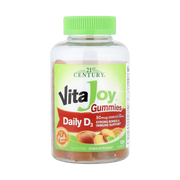 21st Century, VitaJoy Daily D3 Gummies, Peach, 120 Gummies front packaging view