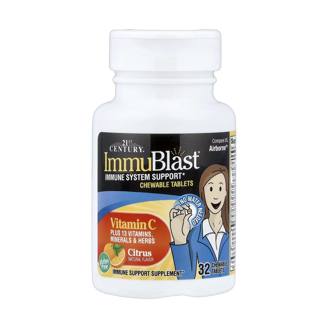 21st Century, ImmuBlast, Vitamin C, Citrus, 32 Chewable Tablets lifestyle image