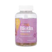 21st Century, Biotin Gummies, Strawberry, 5,000 mcg, 120 Gummies front packaging view