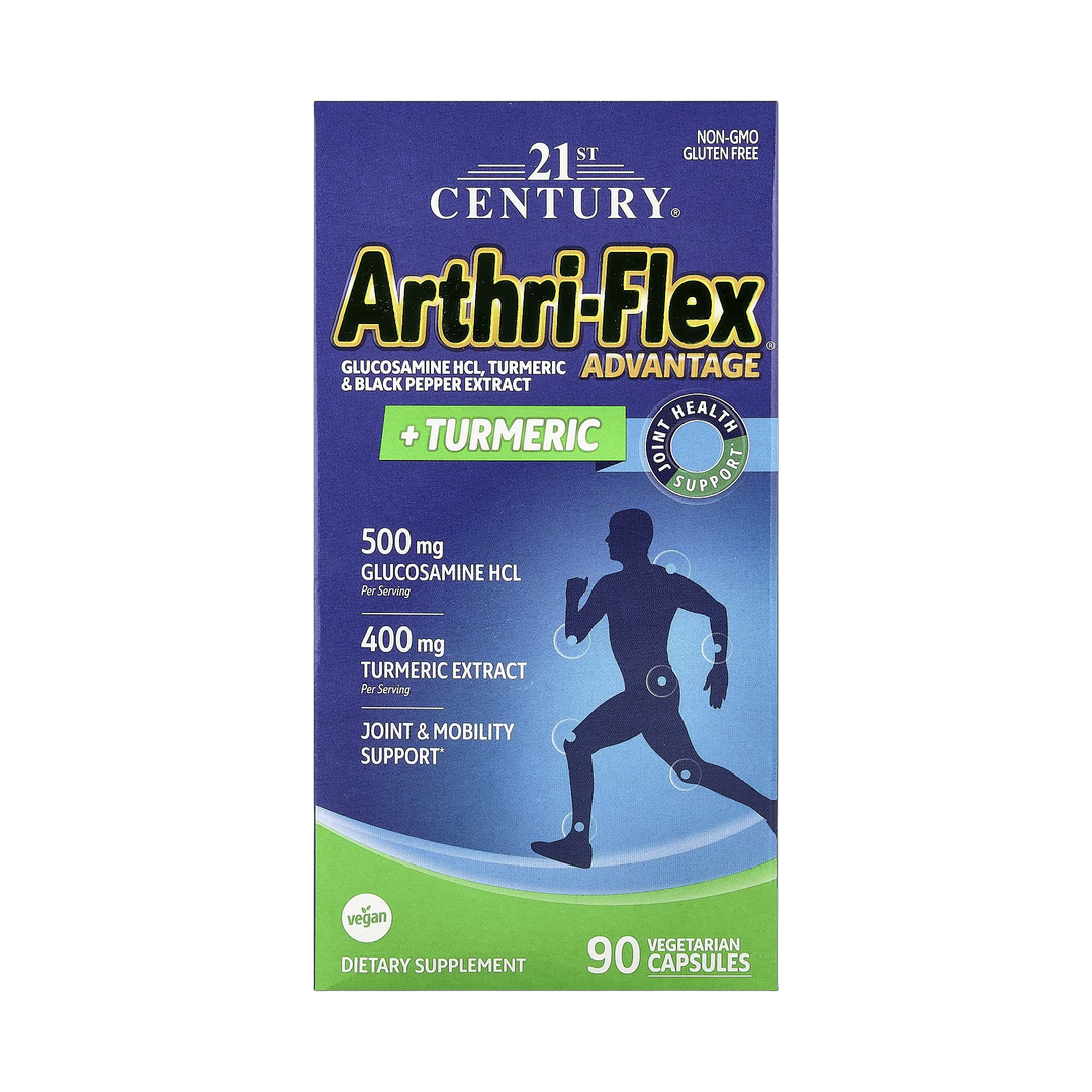 21st Century, Arthri-Flex Advantage + Turmeric, 90 Vegetarian Capsules front packaging view
