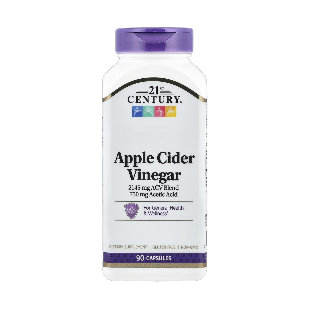 21st Century, Apple Cider Vinegar, 90 Capsules front packaging view
