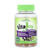 21st Century, VitaJoy Sambucus Elderberry With Vitamin C & Zinc Gummies, Berry, 60 Gummies front packaging view
