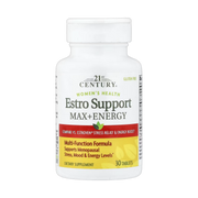 21st Century, Women's Health, Estro Support Max + Energy, 30 Tablets front packaging view