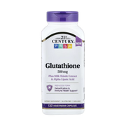 21st Century, Glutathione Plus Milk Thistle Extract & Alpha Lipoic Acid, 120 Vegetarian Capsules front packaging view