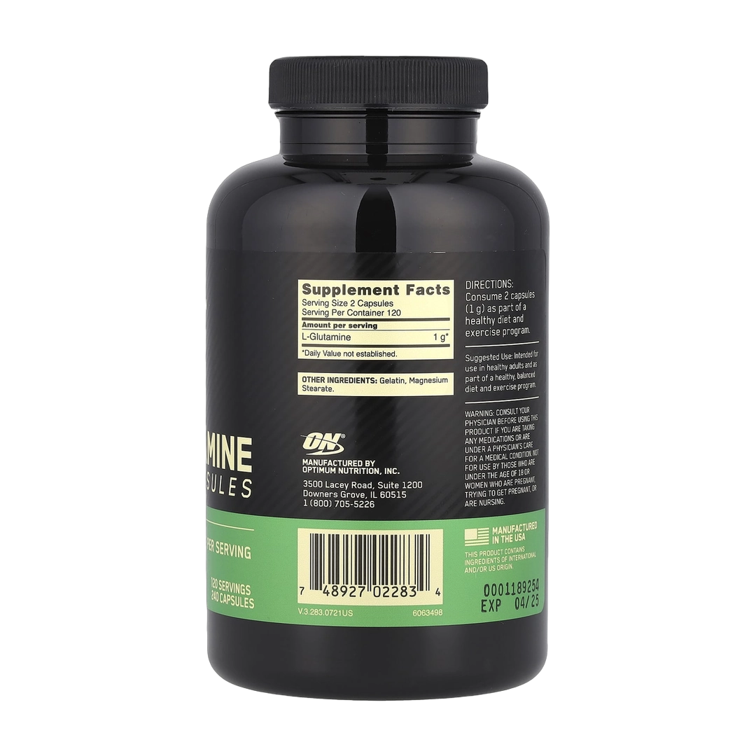 Optimum Nutrition, Glutamine, 240 Capsules (0.5 g per Capsule)