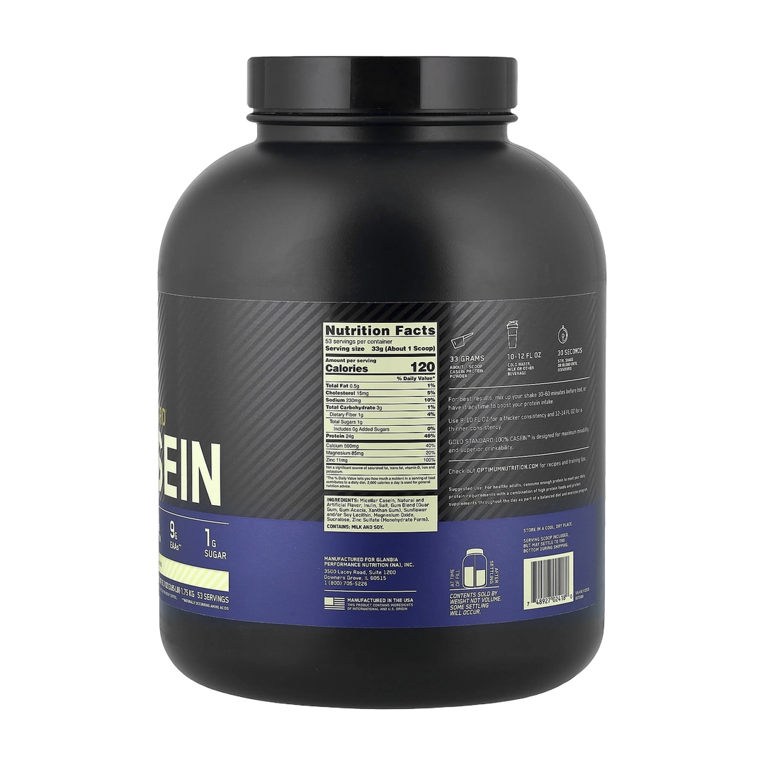 Optimum Nutrition, Gold Standard® 100% Casein, Creamy Vanilla, 3.85 lb (1.75 kg)