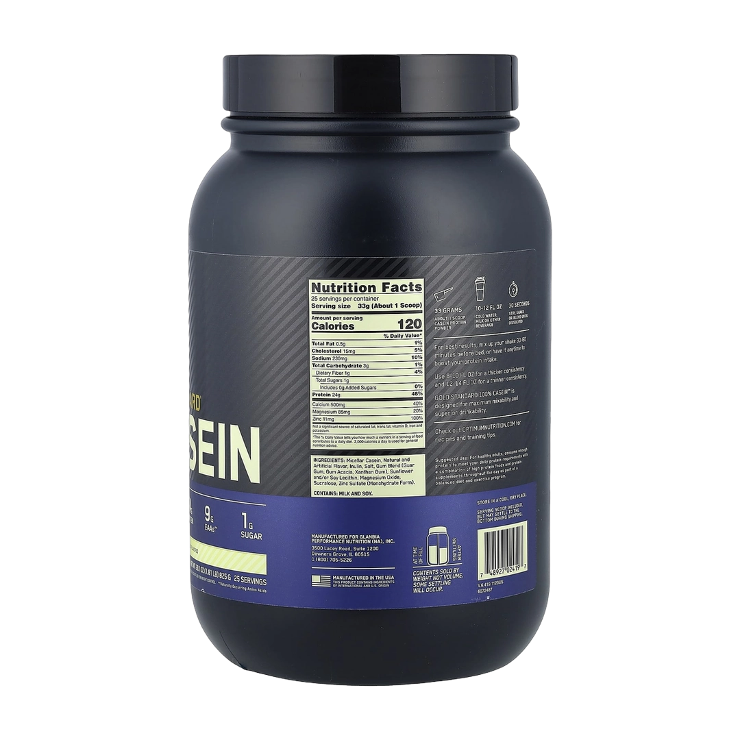 Optimum Nutrition, Gold Standard® 100% Casein, Creamy Vanilla, 1.81 lb (825 g)