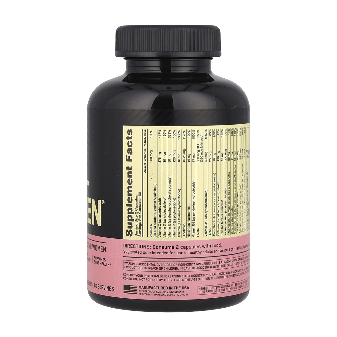 Optimum Nutrition, Opti-Women®, Multivitamin for Active Women, 120 Capsules