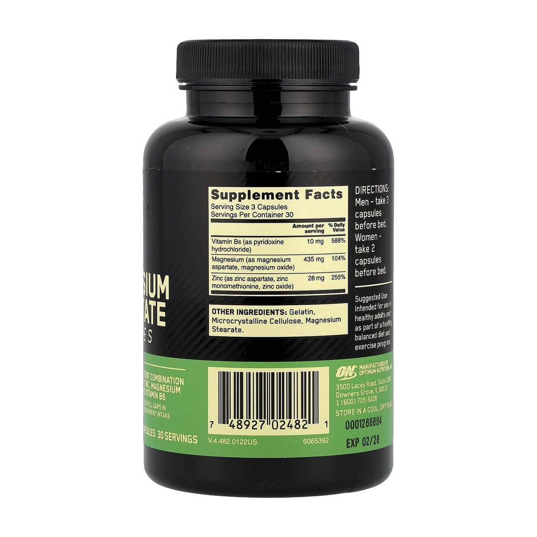 Optimum Nutrition, Zinc Magnesium Aspartate, 90 Capsules
