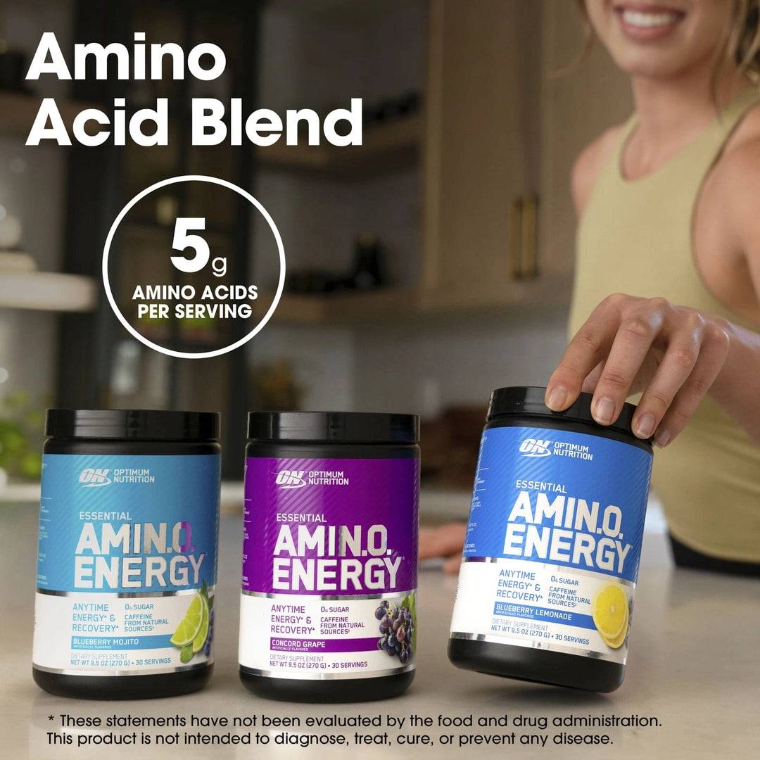 Optimum Nutrition, Essential Amin.O. Energy®, Orange, 9.5 oz (270 g)