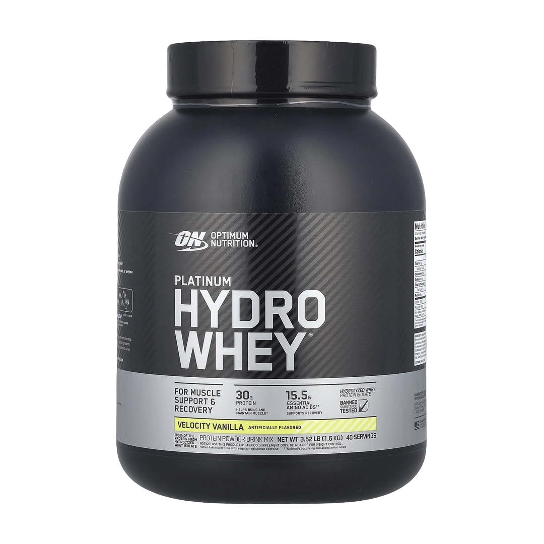 Optimum Nutrition, Platinum Hydro Whey®, Velocity Vanilla, 3.52 lb (1.6 kg)