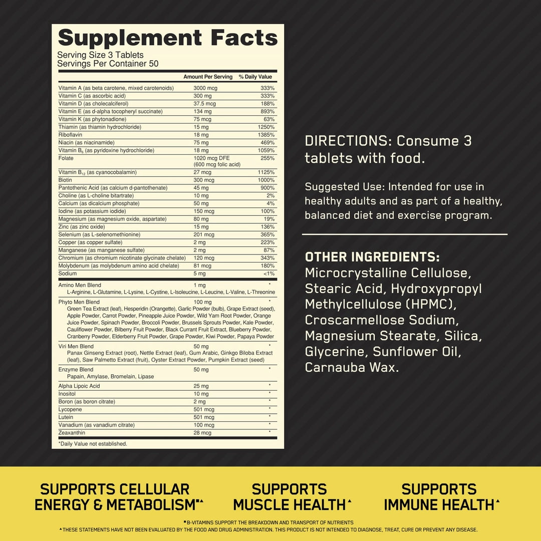 Optimum Nutrition, Opti-Men®, 150 Tablets