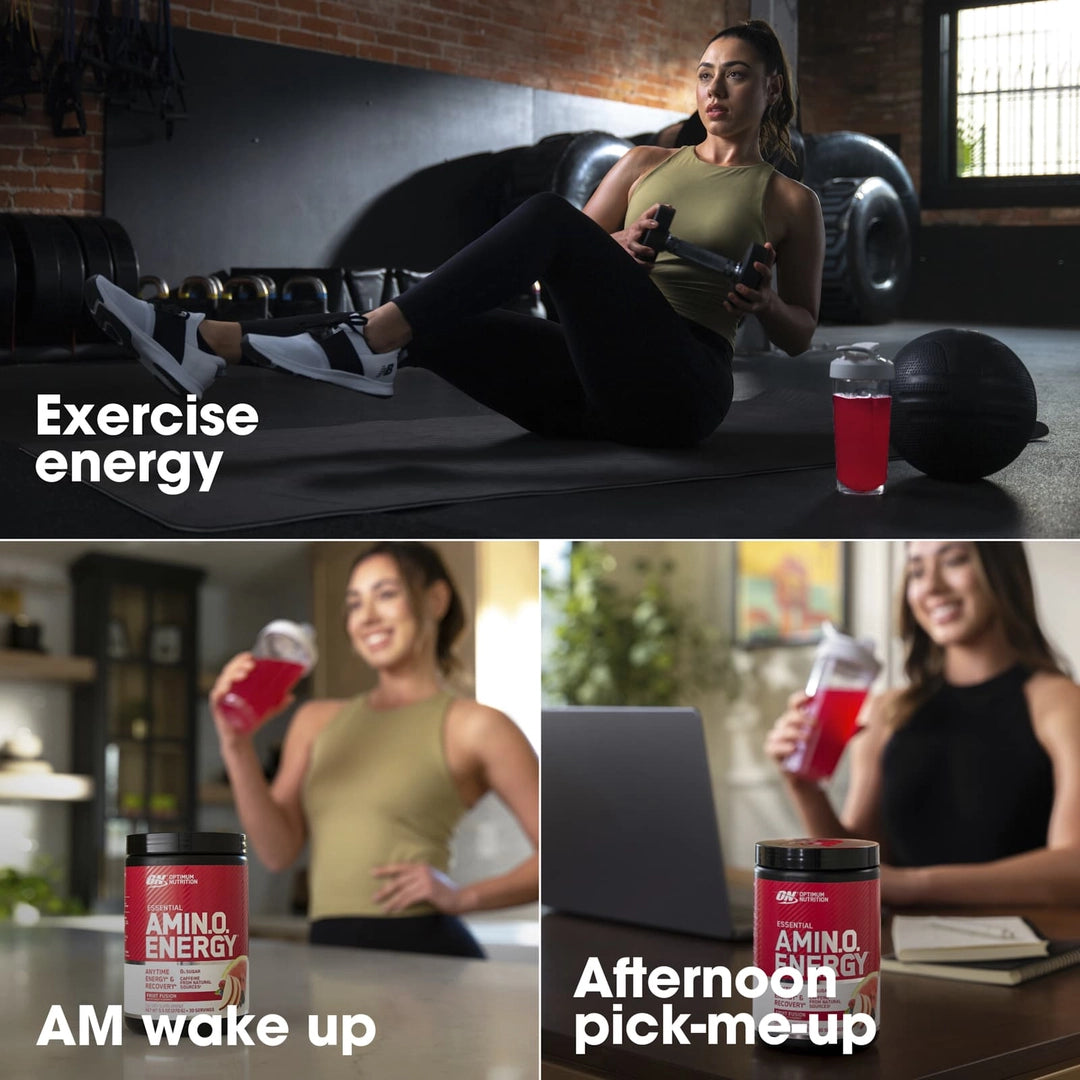 Optimum Nutrition, Essential Amin.O. Energy®, Juicy Strawberry Burst, 9.5 oz (270 g)