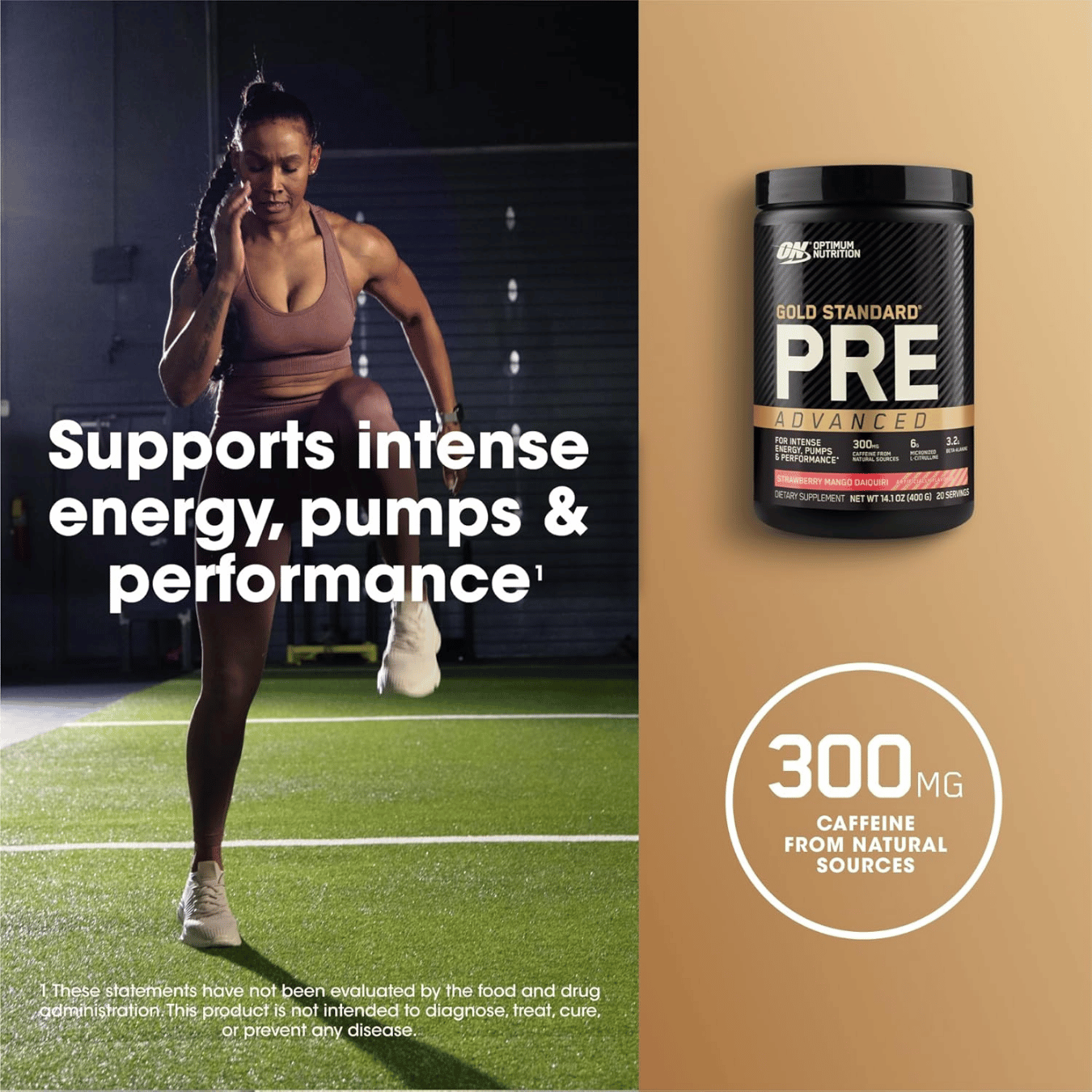 Optimum Nutrition, Gold Standard® Pre Advanced, Strawberry Mango Daiquiri, 14.1 oz (400 g)